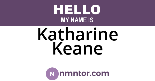 Katharine Keane