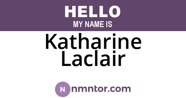 Katharine Laclair