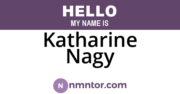 Katharine Nagy