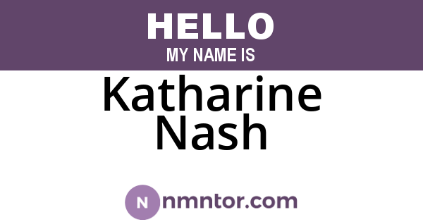 Katharine Nash