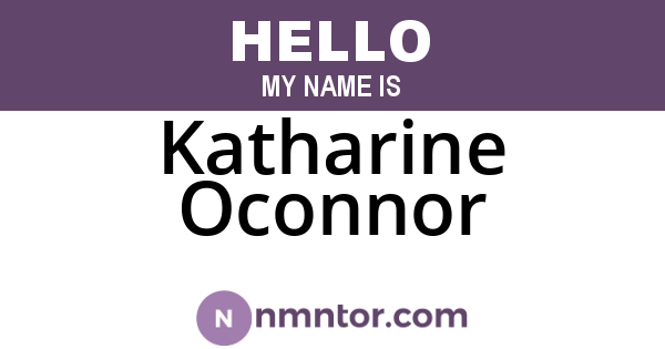 Katharine Oconnor