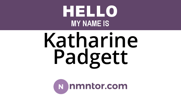 Katharine Padgett