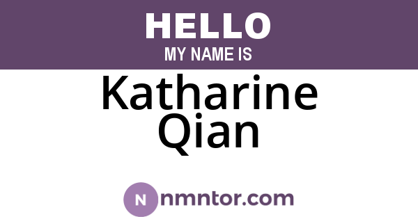 Katharine Qian