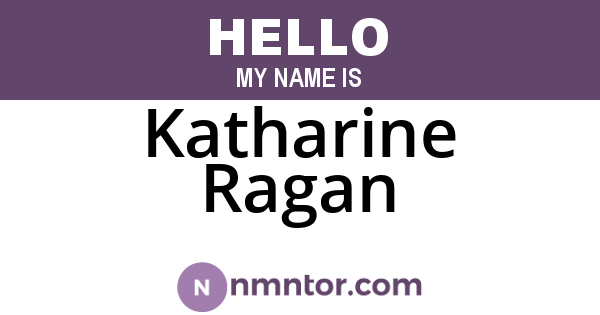 Katharine Ragan