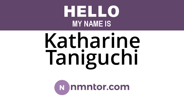 Katharine Taniguchi