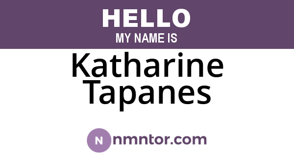 Katharine Tapanes