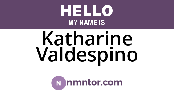 Katharine Valdespino