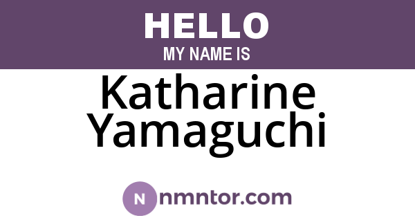 Katharine Yamaguchi