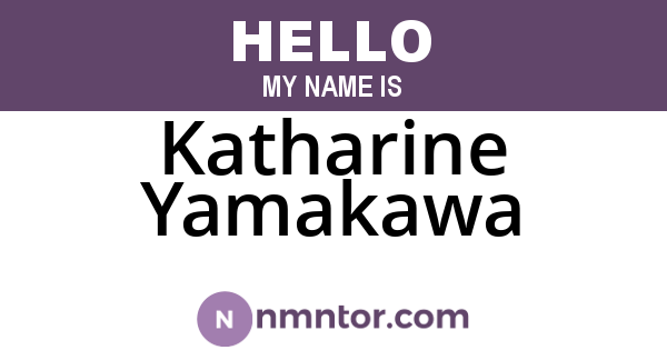 Katharine Yamakawa