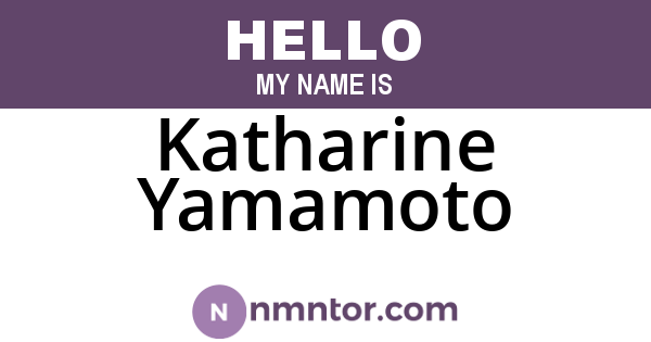 Katharine Yamamoto