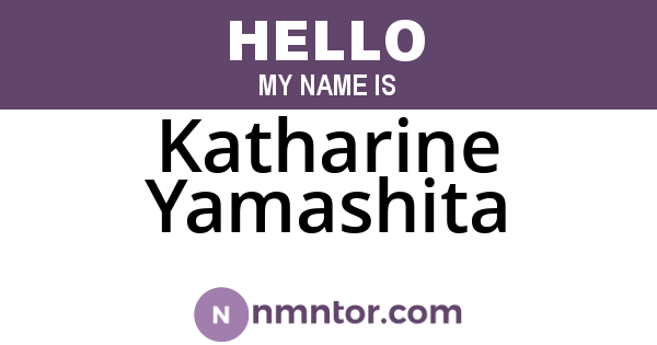 Katharine Yamashita
