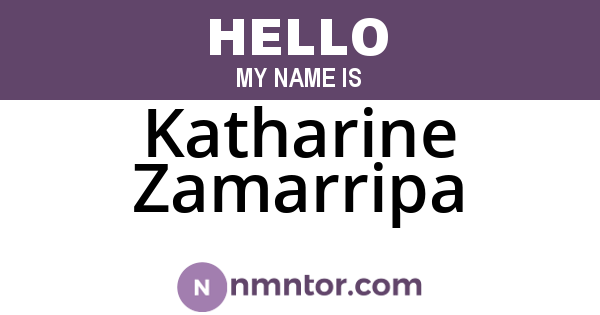 Katharine Zamarripa