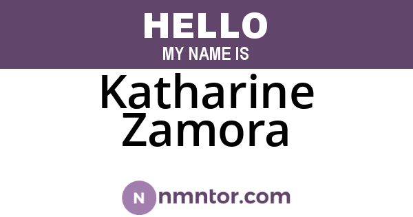 Katharine Zamora