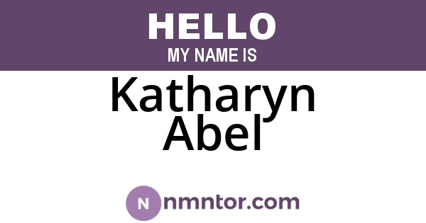 Katharyn Abel