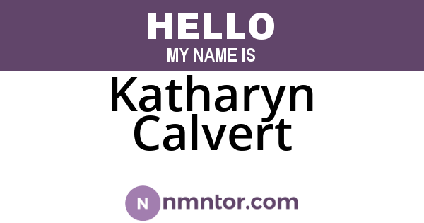 Katharyn Calvert