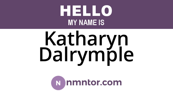 Katharyn Dalrymple