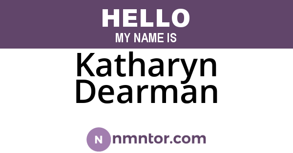 Katharyn Dearman