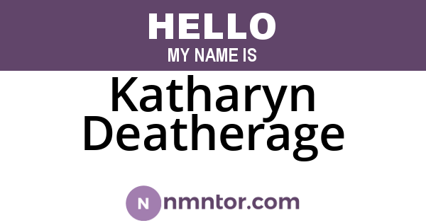 Katharyn Deatherage