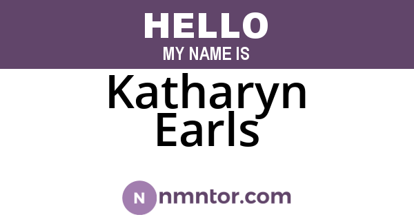 Katharyn Earls