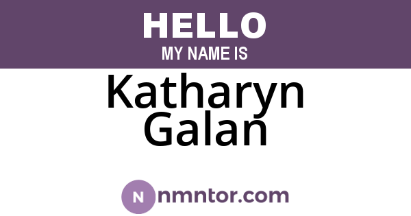 Katharyn Galan