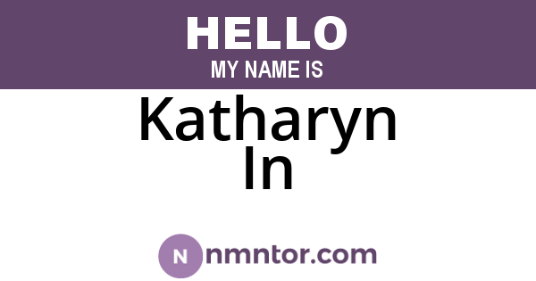 Katharyn In