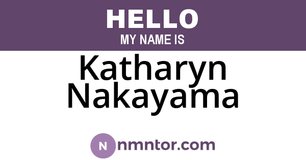 Katharyn Nakayama