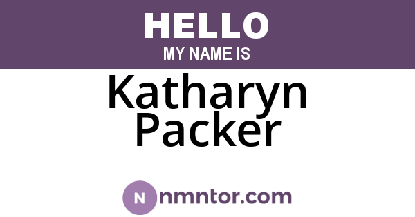 Katharyn Packer