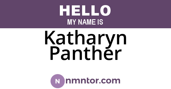 Katharyn Panther