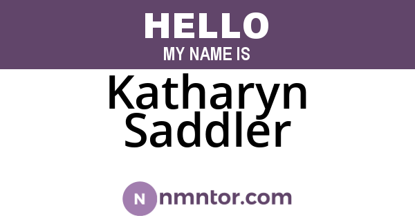 Katharyn Saddler