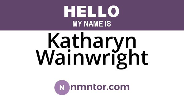 Katharyn Wainwright