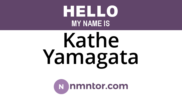 Kathe Yamagata