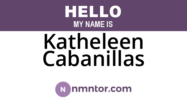 Katheleen Cabanillas