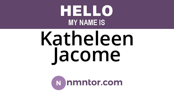 Katheleen Jacome