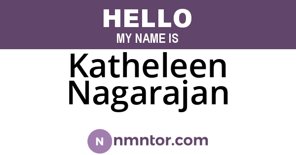 Katheleen Nagarajan