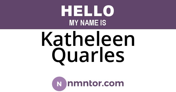 Katheleen Quarles