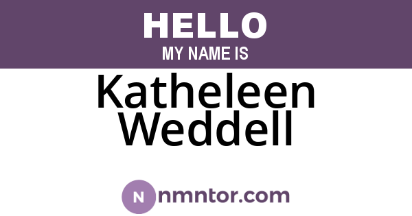 Katheleen Weddell