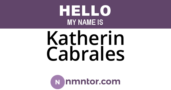 Katherin Cabrales