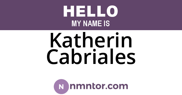 Katherin Cabriales