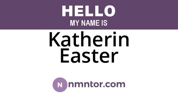 Katherin Easter