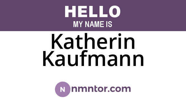 Katherin Kaufmann
