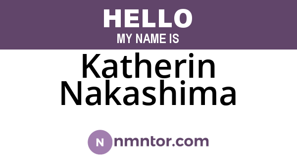Katherin Nakashima