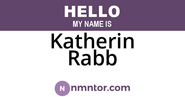 Katherin Rabb