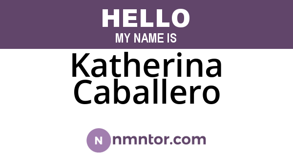 Katherina Caballero