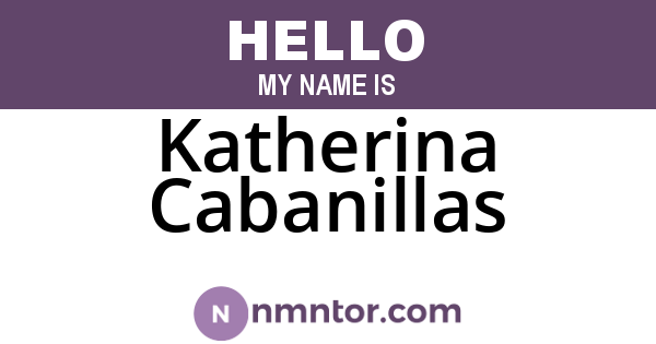 Katherina Cabanillas