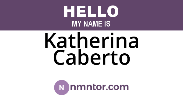 Katherina Caberto