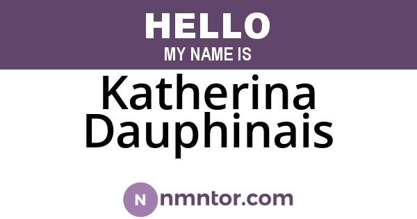 Katherina Dauphinais