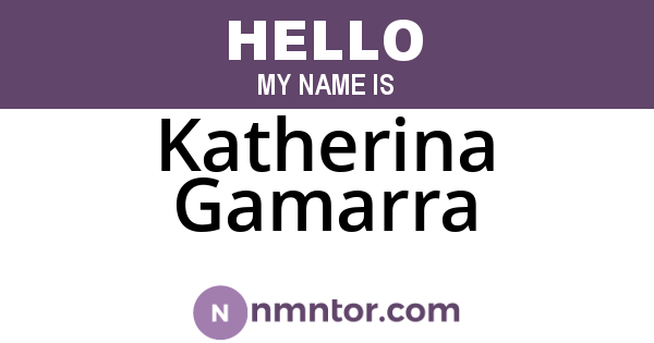 Katherina Gamarra