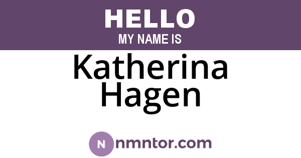 Katherina Hagen