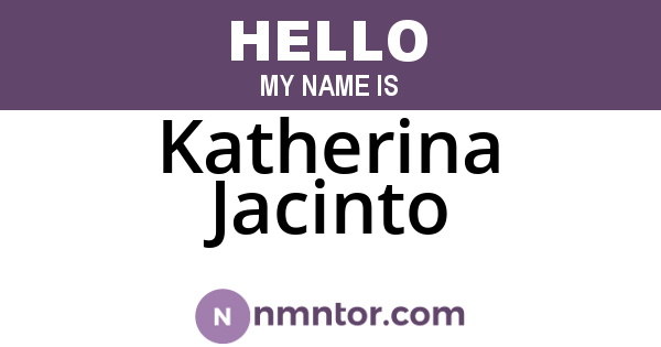 Katherina Jacinto