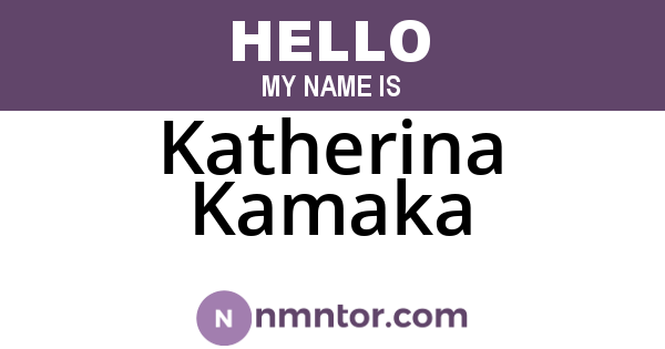 Katherina Kamaka